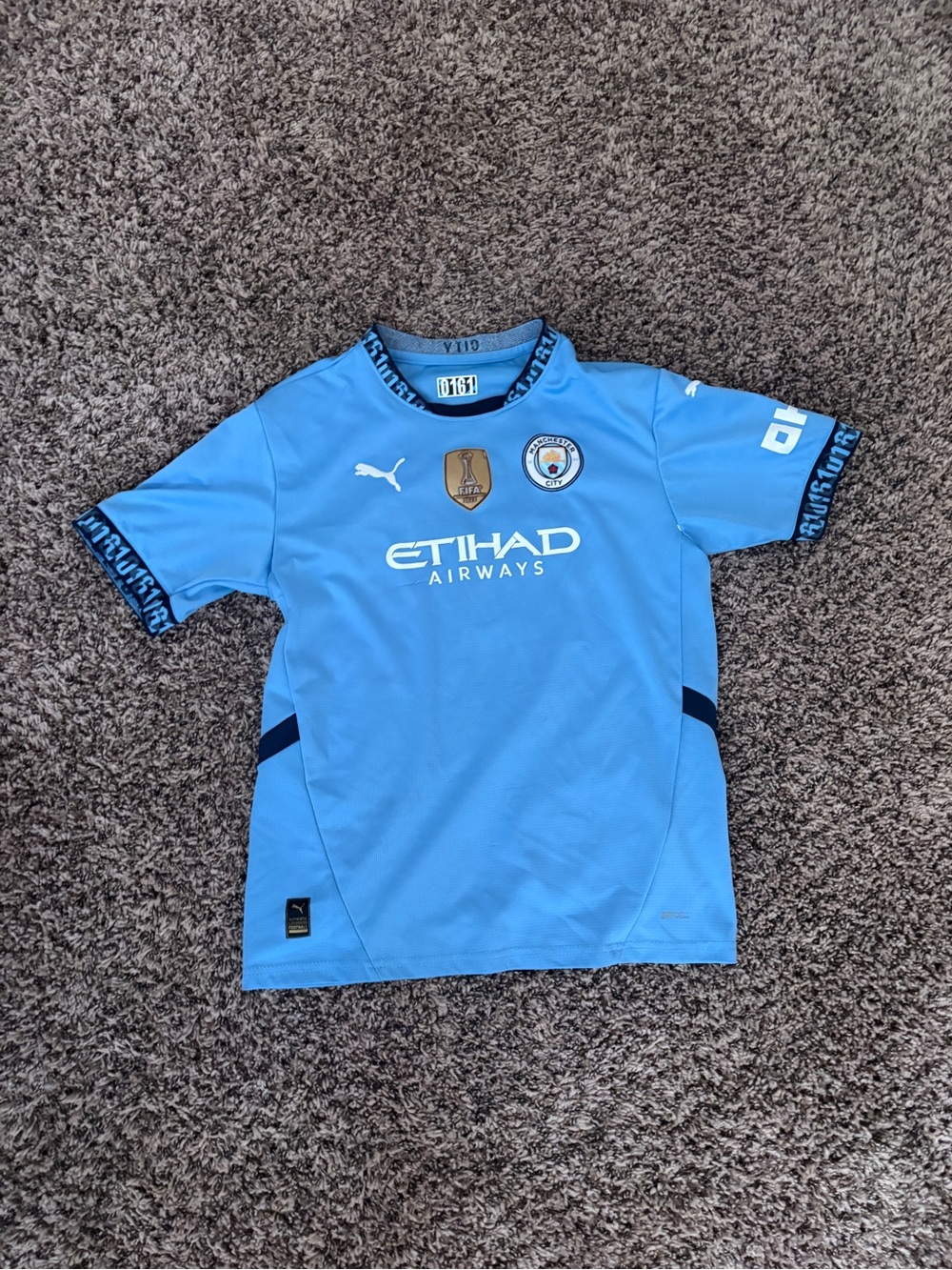 Puma Kids Manchester City Light Blue Home Jersey